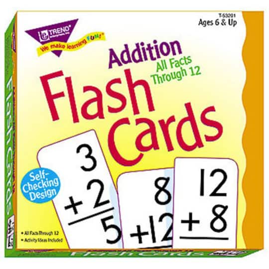 Trend Enterprises&#xAE; Addition 0-12 All Facts Flash Cards
